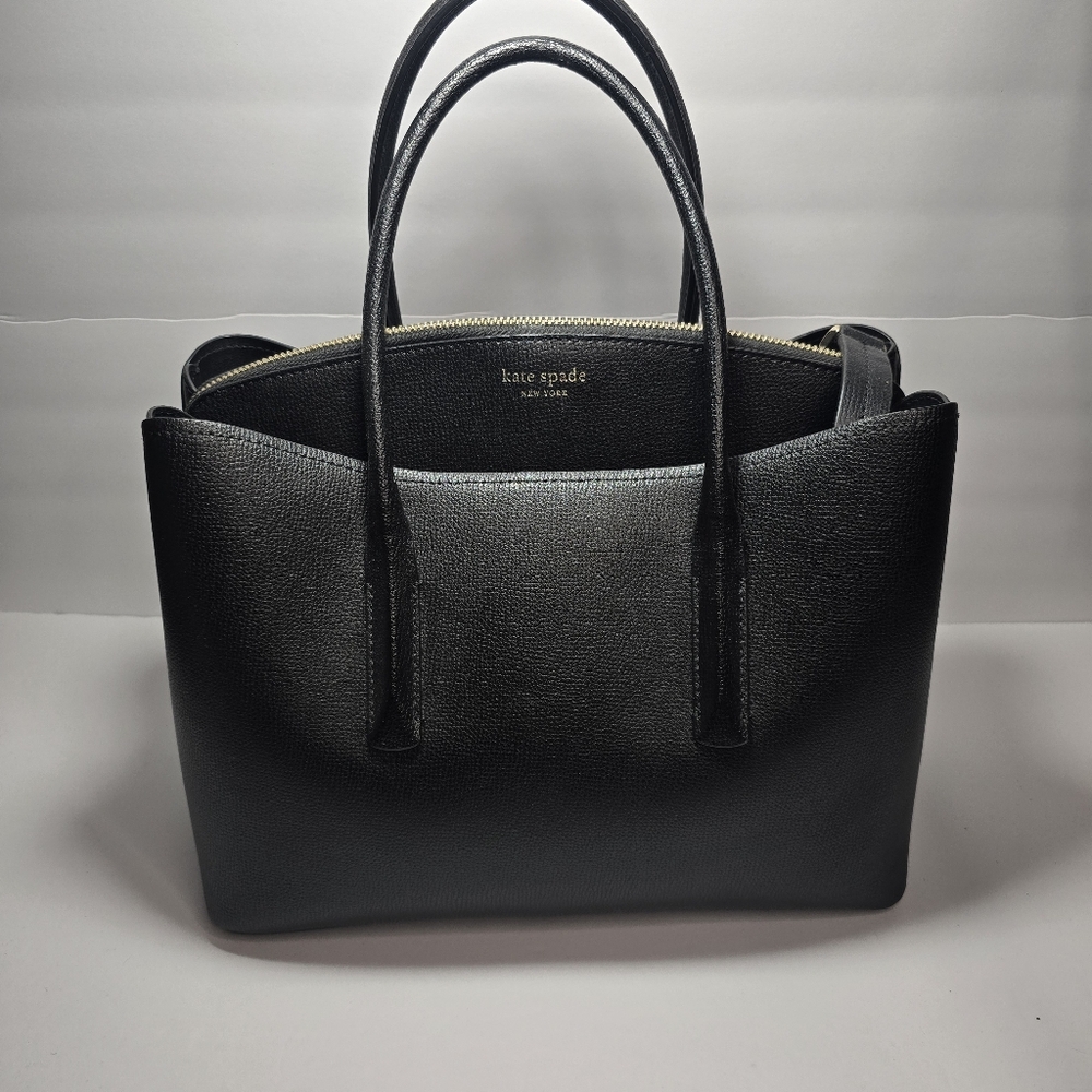 Kate Spade Black Leather Satchel Bag